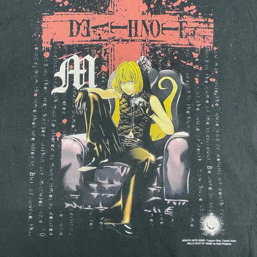 [BUNJANG] Death Note Bootleg Anime T-shirt / 데스노트 멜로 부틀렉 애니메이션 티셔츠