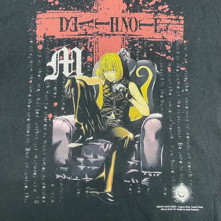 [BUNJANG] Death Note Bootleg Anime T-shirt / 데스노트 멜로 부틀렉 애니메이션 티셔츠