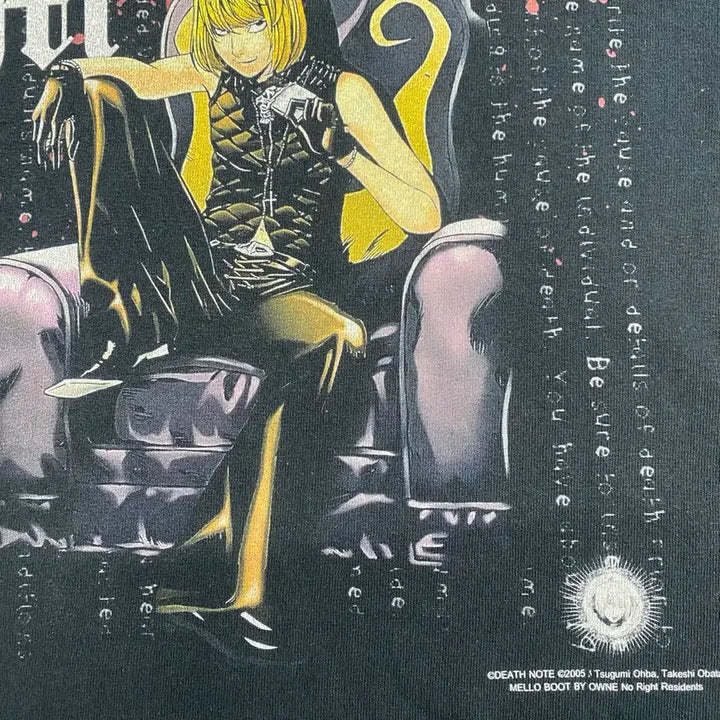 [BUNJANG] Death Note Bootleg Anime T-shirt / 데스노트 멜로 부틀렉 애니메이션 티셔츠