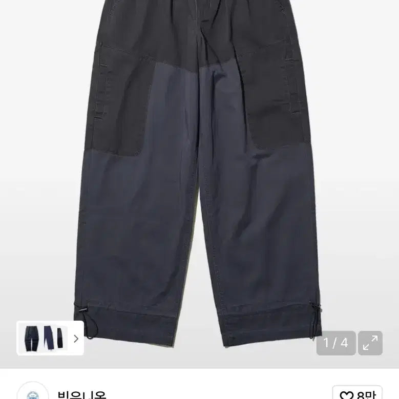 [BUNJANG] Big Union Wide Tail Pocket Pants Navy S / 상태최상) 빅유니온 와이드 테일 포켓 팬츠 네이비 S