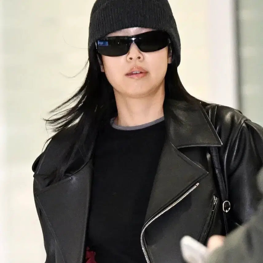 [BUNJANG] T.I For Men Leather Biker Jacket / 티아이포맨 양가죽 라이더 바이커 자켓 블랙 95