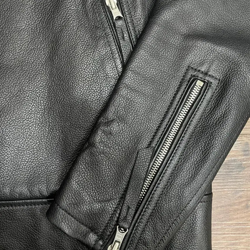 [BUNJANG] T.I For Men Leather Biker Jacket / 티아이포맨 양가죽 라이더 바이커 자켓 블랙 95