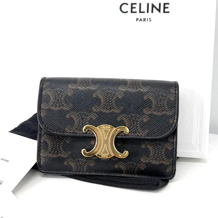 [BUNJANG] Celine Triomphe Flap Card Wallet / [100%정품] 셀린느 트리오페 플랩 여성 카드지갑