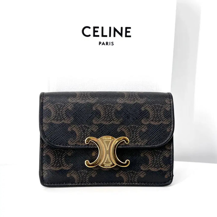 [BUNJANG] Celine Triomphe Flap Card Wallet / [100%정품] 셀린느 트리오페 플랩 여성 카드지갑