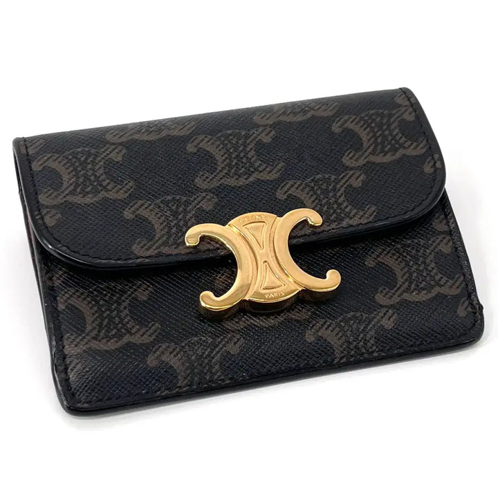 [BUNJANG] Celine Triomphe Flap Card Wallet / [100%정품] 셀린느 트리오페 플랩 여성 카드지갑