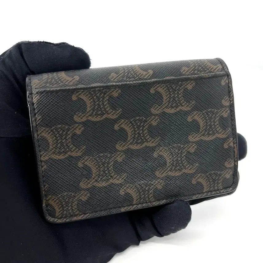 [BUNJANG] Celine Triomphe Flap Card Wallet / [100%정품] 셀린느 트리오페 플랩 여성 카드지갑
