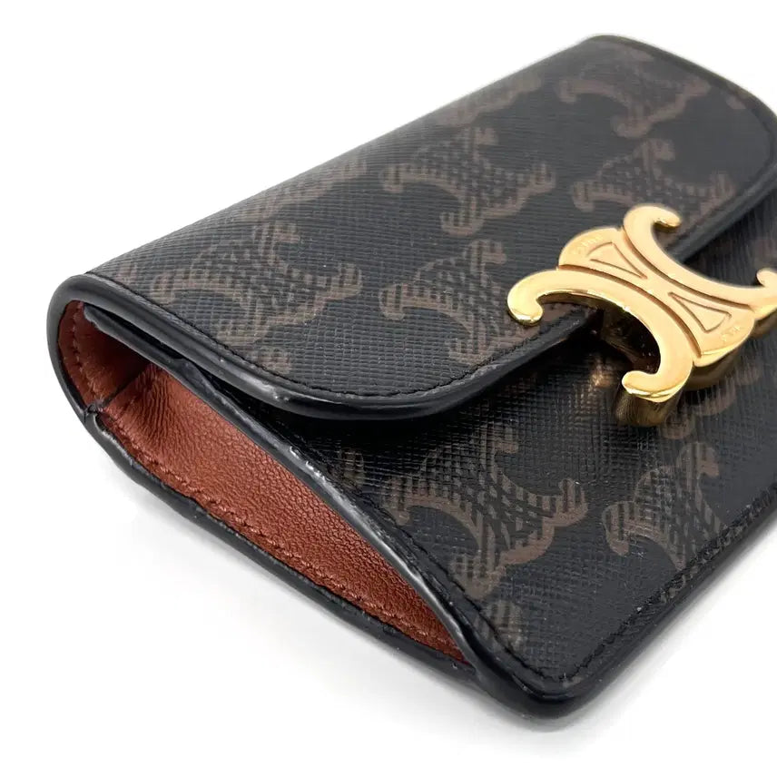[BUNJANG] Celine Triomphe Flap Card Wallet / [100%정품] 셀린느 트리오페 플랩 여성 카드지갑