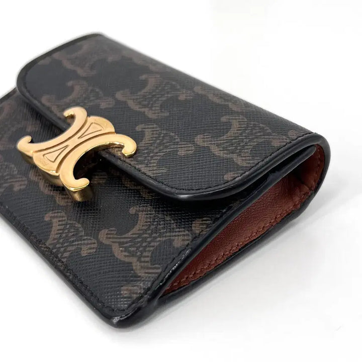 [BUNJANG] Celine Triomphe Flap Card Wallet / [100%정품] 셀린느 트리오페 플랩 여성 카드지갑