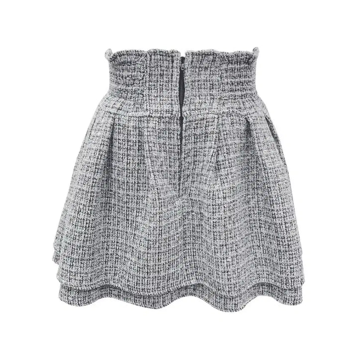 [BUNJANG] Michel Macaron Lame Tweed Mini Skirt / 미셸마카롱 라메 트위드 미각 스커트 치도리 일브스나걸리양지뢰양산형