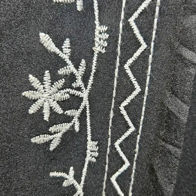 [BUNJANG] Imported Black Embroidered Sheer Robe Nightgown / 일본수입 검정 자수장식 시스루 로브 나이트가운 M  ss1