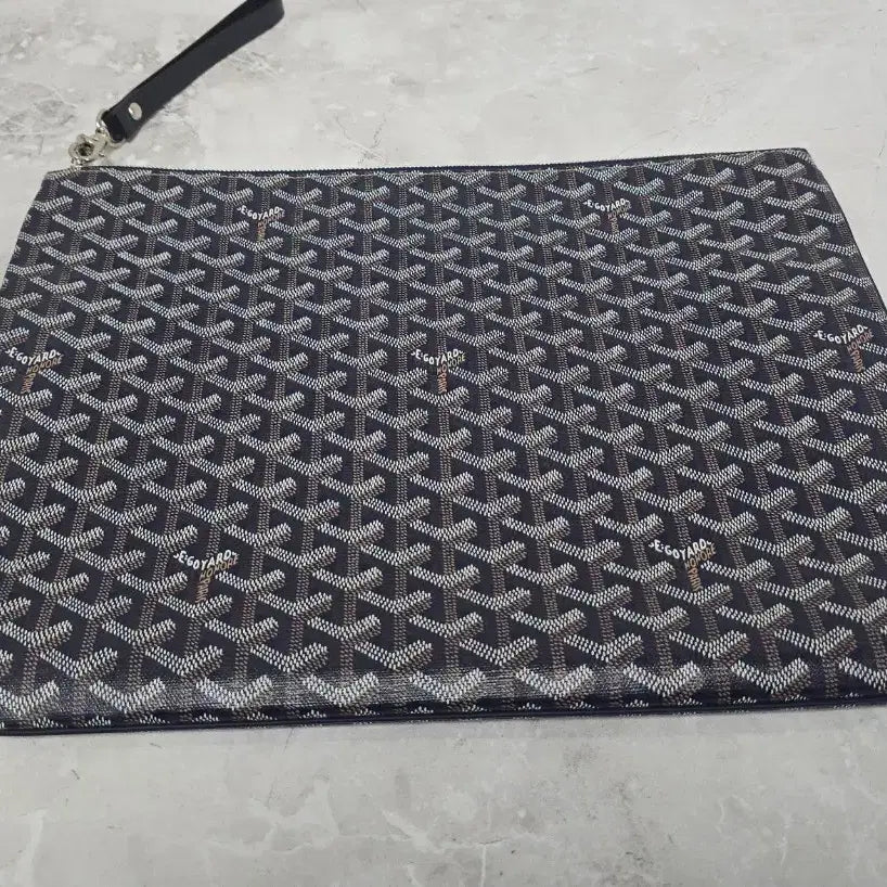 [BUNJANG] Goyard Blue Marine Clutch Bag GM / 고야드 블루 마린 클러치백 GM 판매