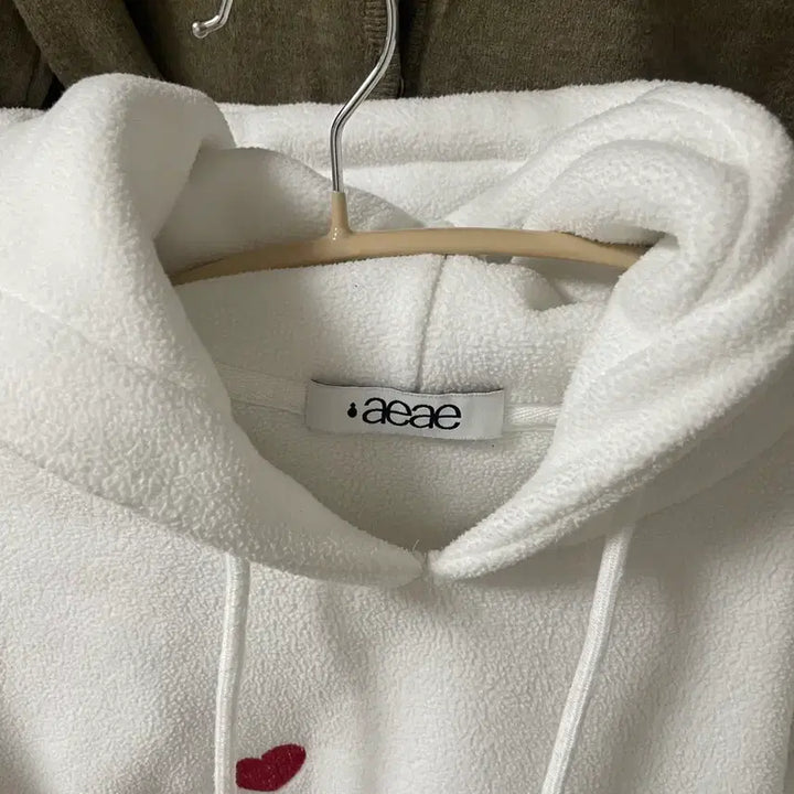 [BUNJANG] aeae Fleece Hoodie (White) / aeae 후드티