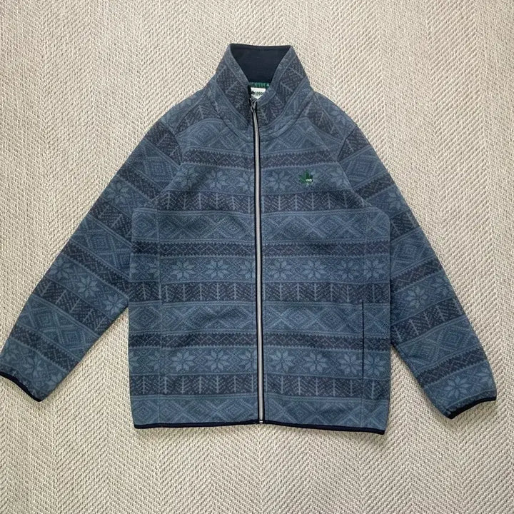 [BUNJANG] Logos Vintage Nordic Pattern Fleece Zip-Up Jacket / Logos 빈티지 노르딕패턴 플리스 집업 J04156