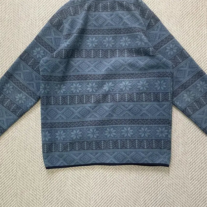 [BUNJANG] Logos Vintage Nordic Pattern Fleece Zip-Up Jacket / Logos 빈티지 노르딕패턴 플리스 집업 J04156