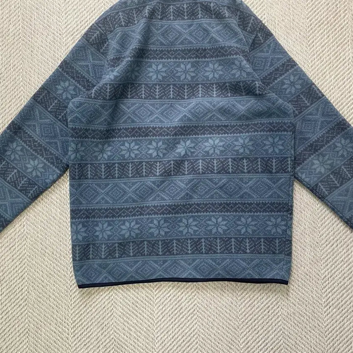 [BUNJANG] Logos Vintage Nordic Pattern Fleece Zip-Up Jacket / Logos 빈티지 노르딕패턴 플리스 집업 J04156