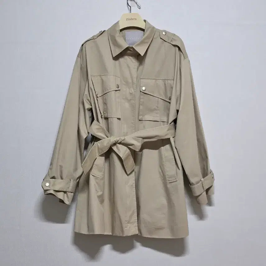 [BUNJANG] Naning9 Beige Cotton Jacket / 난닝구 면 자켓