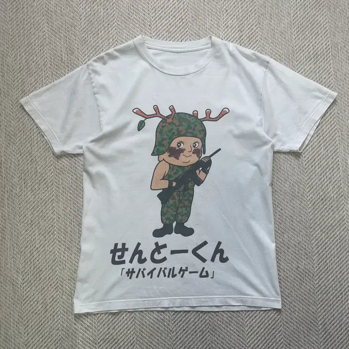 [BUNJANG] Military Sentokun Short Sleeve T-shirt / 일본 밀리터리 센토쿤 반팔티셔츠 J04157