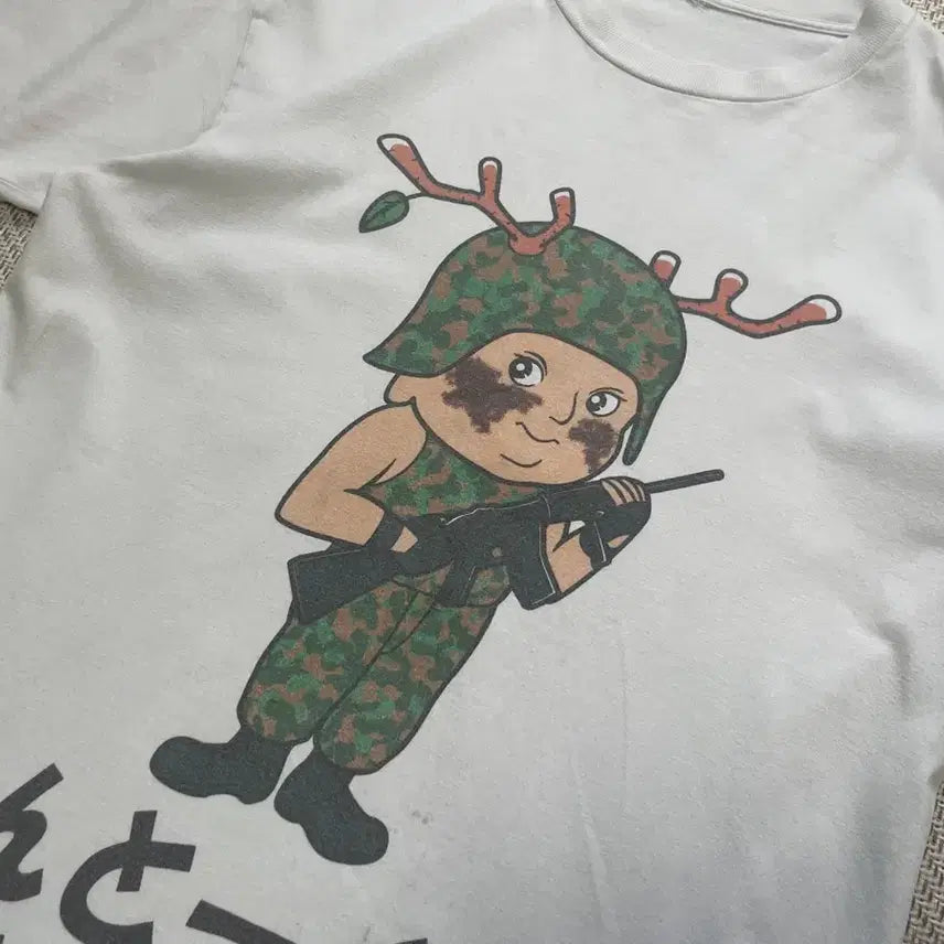 [BUNJANG] Military Sentokun Short Sleeve T-shirt / 일본 밀리터리 센토쿤 반팔티셔츠 J04157