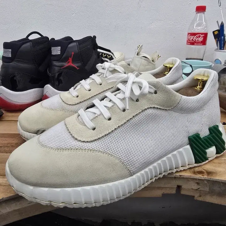 [BUNJANG] Hermes Sneakers White/Beige / 에르메스 스니커즈 화이트/베이지