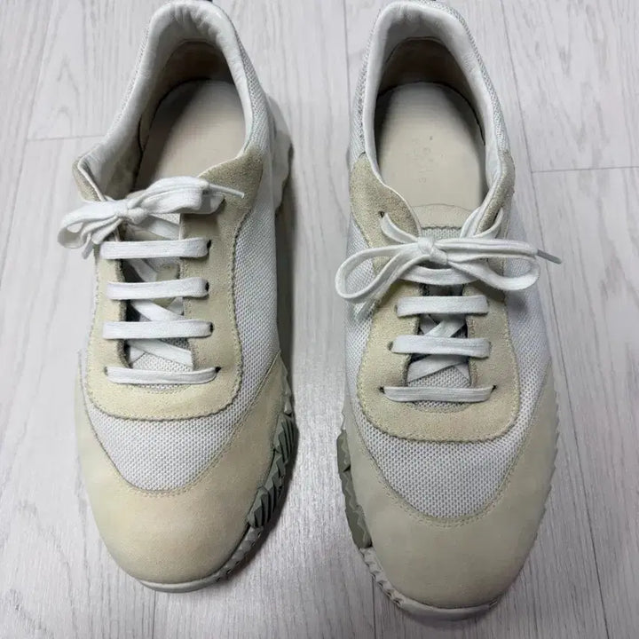 [BUNJANG] Hermes Sneakers White/Beige / 에르메스 스니커즈 화이트/베이지