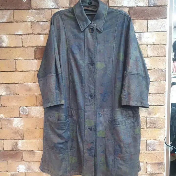 [BUNJANG] Mabrun Leather Long Coat / Mabrun 가죽 롱 코트 40사이즈