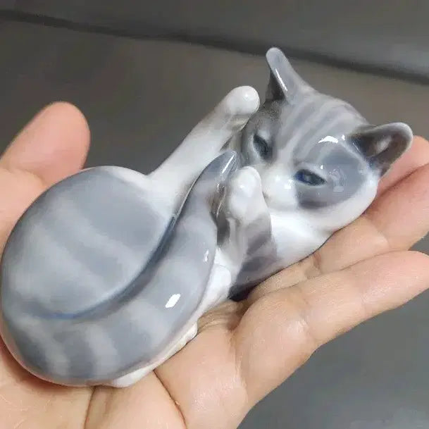 [BUNJANG] Royal Copenhagen 727 Cat Figurine / 로얄코펜하겐 고양이 피겨린 727