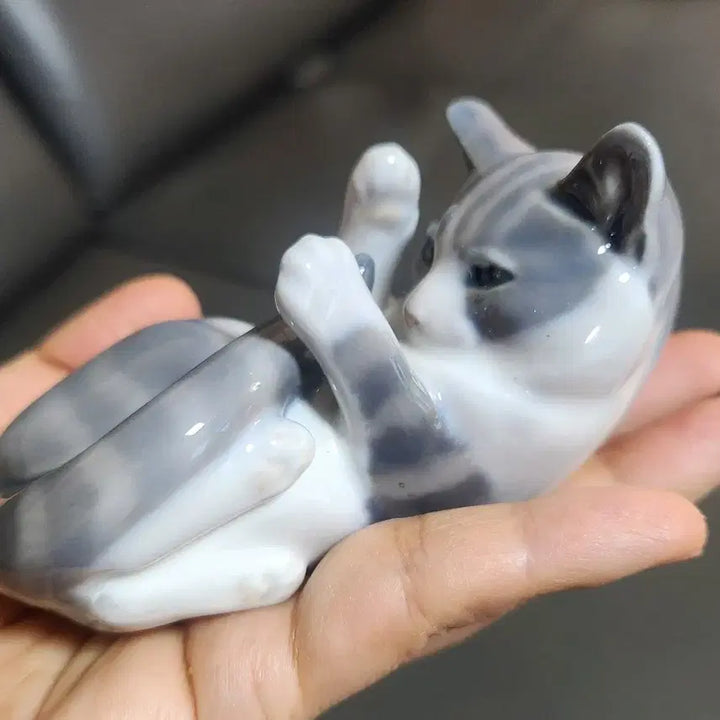 [BUNJANG] Royal Copenhagen 727 Cat Figurine / 로얄코펜하겐 고양이 피겨린 727