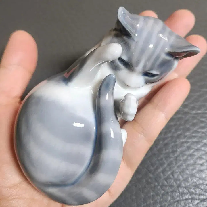 [BUNJANG] Royal Copenhagen 727 Cat Figurine / 로얄코펜하겐 고양이 피겨린 727