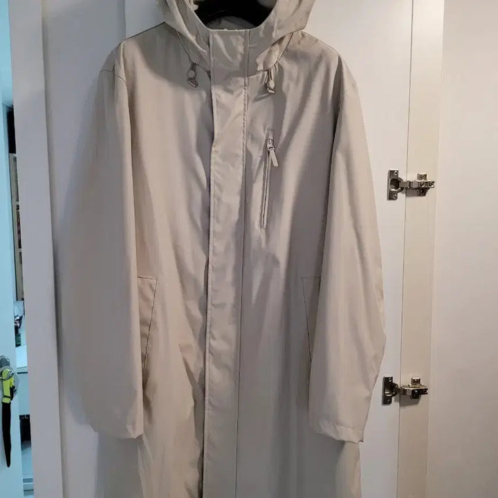 [BUNJANG] ZARA Rubberized Fleece Parka / XL 비 오는 날 찬 바람 부는 날에는 자라 러버 코팅 믹스 클리스 파카