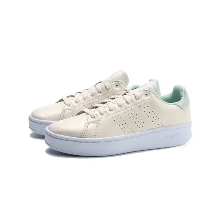 [BUNJANG] Adidas Advantage Vanilla Ivory Sneakers / 새상품 아디다스 어드밴티지 바닐라 아이보리 운동화 220 225가능