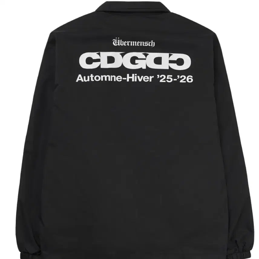 [SOLD OUT] CDG x 지드래곤 위버멘쉬 CDGDC 클래식 코치 자켓 나일론 블랙