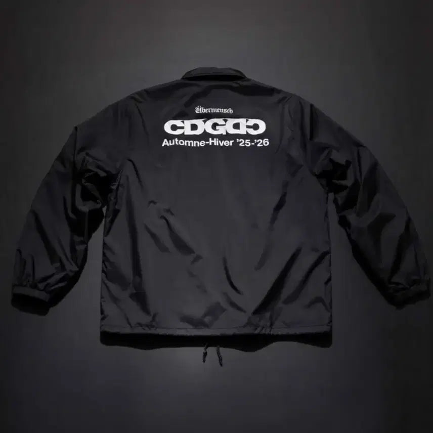 [SOLD OUT] CDG x 지드래곤 위버멘쉬 CDGDC 클래식 코치 자켓 나일론 블랙