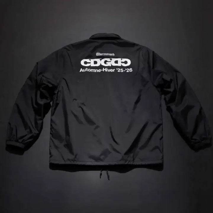 [SOLD OUT] CDG x 지드래곤 위버멘쉬 CDGDC 클래식 코치 자켓 나일론 블랙