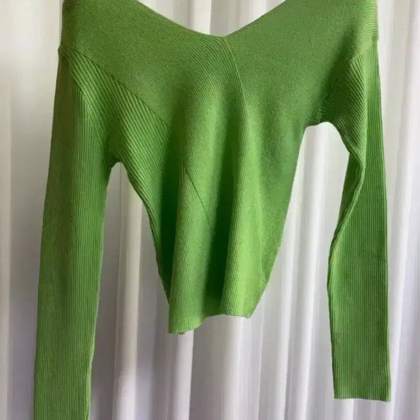 [BUNJANG] AIDE Apple Knit - Light Green / 에이드 애플니트 - 연두