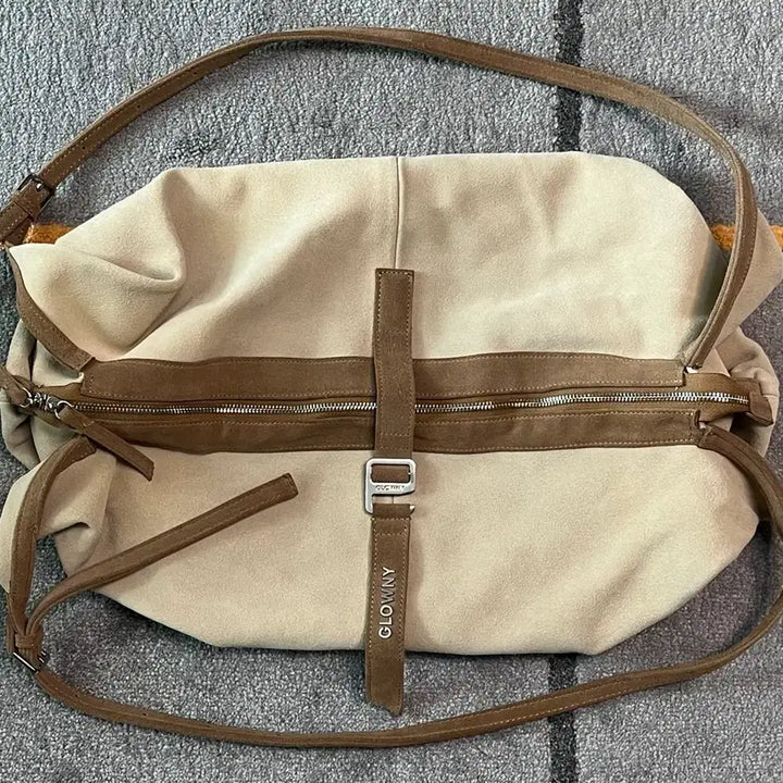 [BUNJANG] Glony Suede Hobo Bag / 글로니 스웨이드 백  SUEDE HOBO BAG