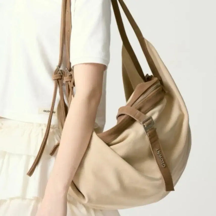 [BUNJANG] Glony Suede Hobo Bag / 글로니 스웨이드 백  SUEDE HOBO BAG