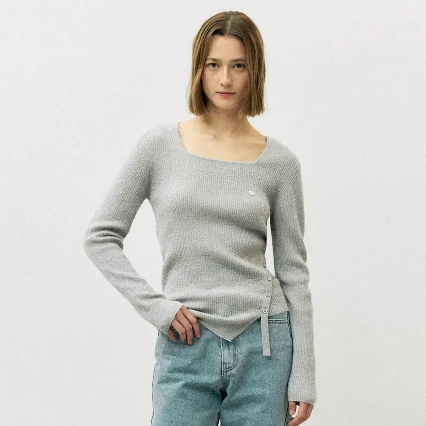 [BUNJANG] Rolarola Button Knit Sweater / 로라로라(rolarola) 버튼니트 55-66 새상품