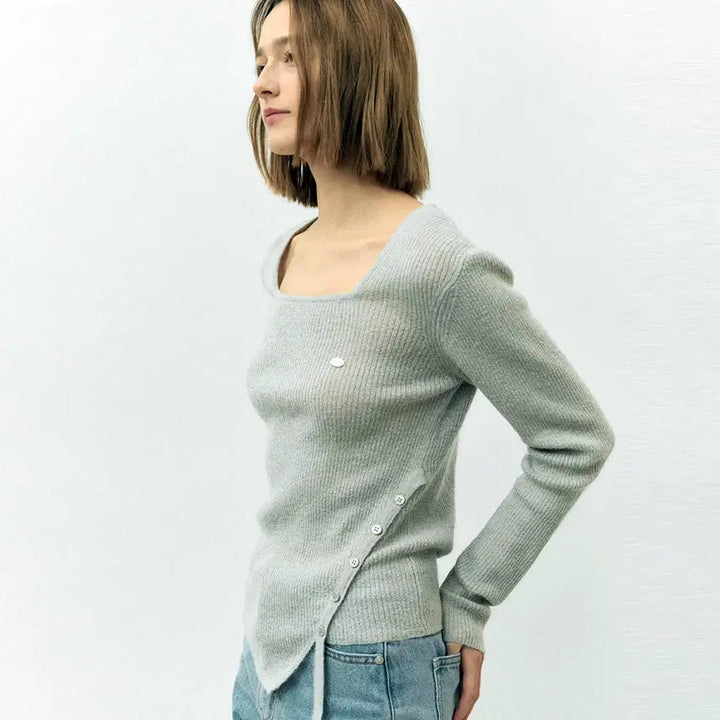 [BUNJANG] Rolarola Button Knit Sweater / 로라로라(rolarola) 버튼니트 55-66 새상품