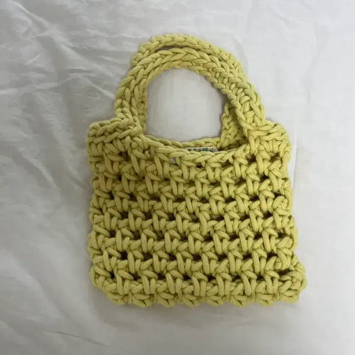 [BUNJANG] Misua Bahv Yellow Net Bag / 미수아바흐브 네트백 엘로우
