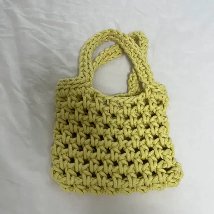 [BUNJANG] Misua Bahv Yellow Net Bag / 미수아바흐브 네트백 엘로우