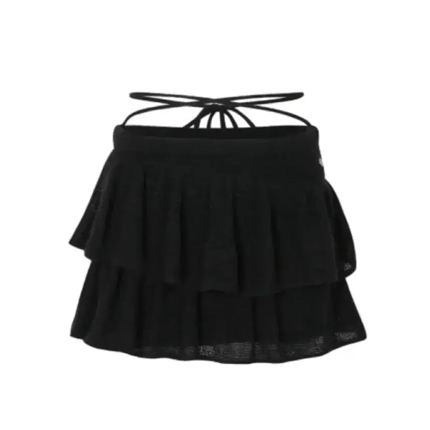[BUNJANG] Pain or Pleasure Angela Knit Skirt Black / 페인오어플레져 안젤라 니트 스커트 블랙