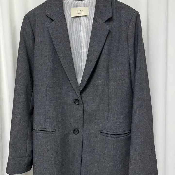[SOLD OUT] 그레이 블레이저 여성 자켓