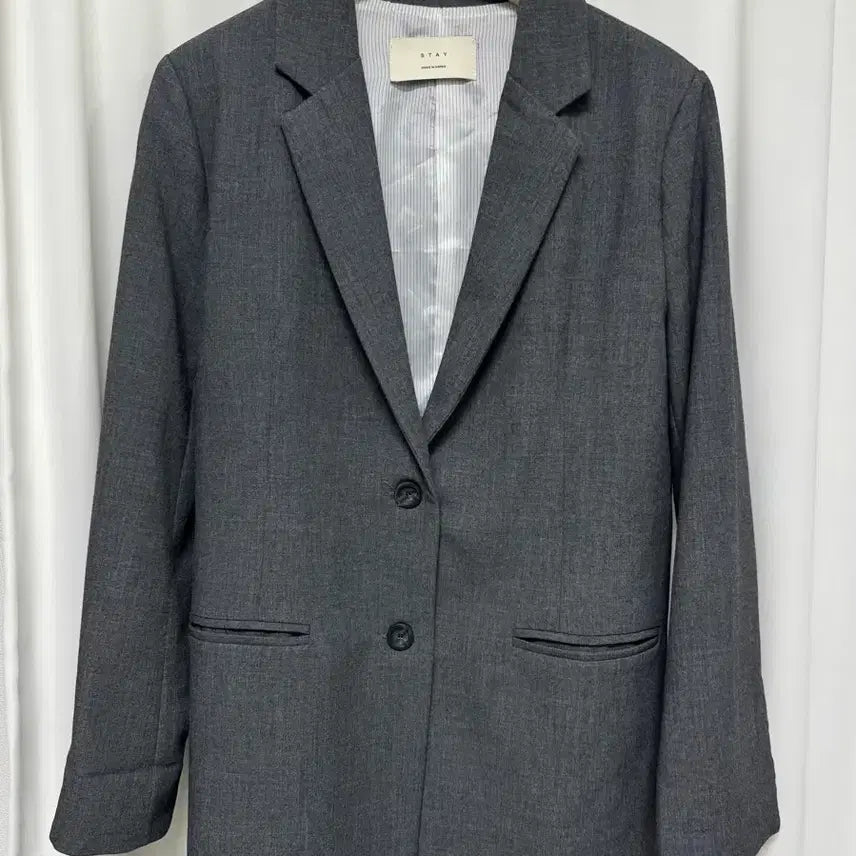 [SOLD OUT] 그레이 블레이저 여성 자켓