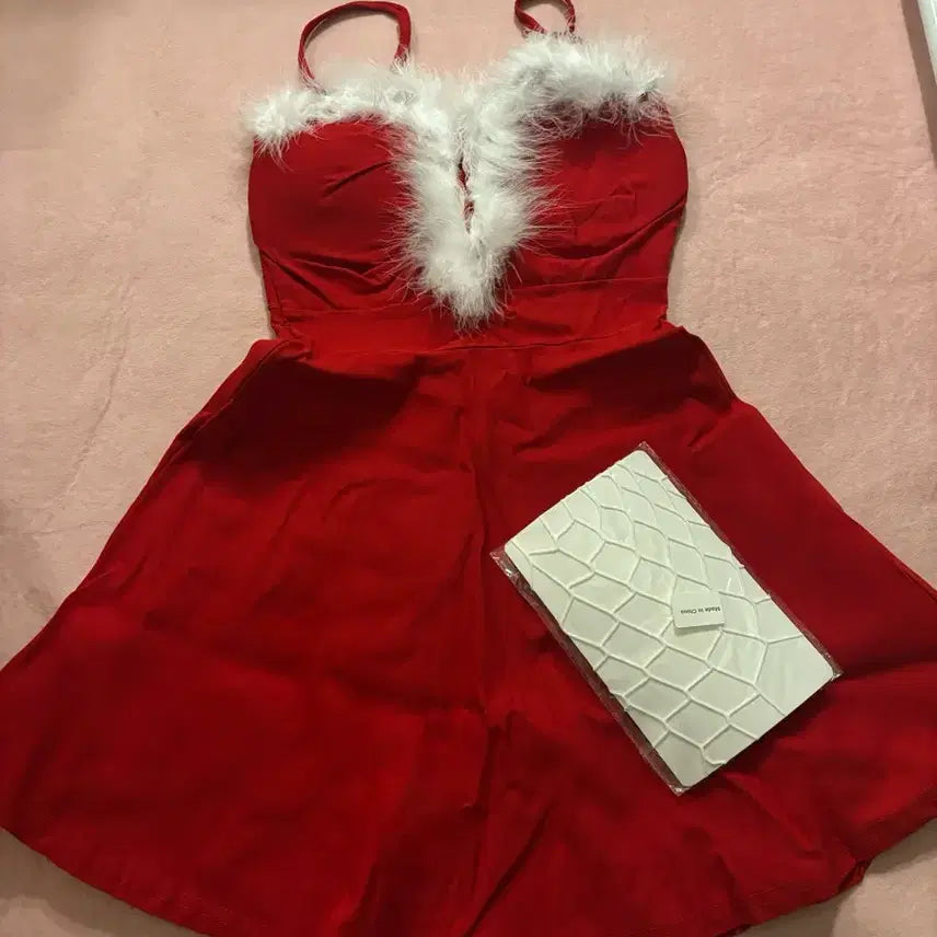 [BUNJANG] Christmas Cheongsam Costume Bundle / 크리스마스,치파오 코스튬 의상(스타킹은 덤)일괄