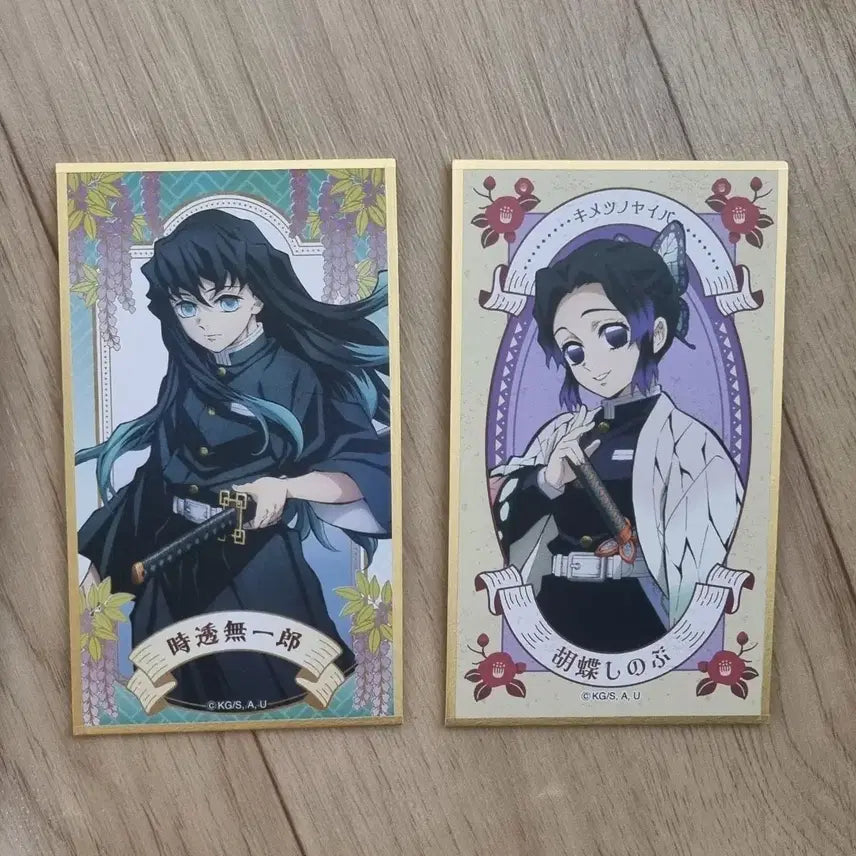 [BUNJANG] Demon Slayer Muichiro + Shinobu Color Paper Bundle Set / 귀멸의칼날 귀칼 색지 무이치로 + 시노부 일괄 판매