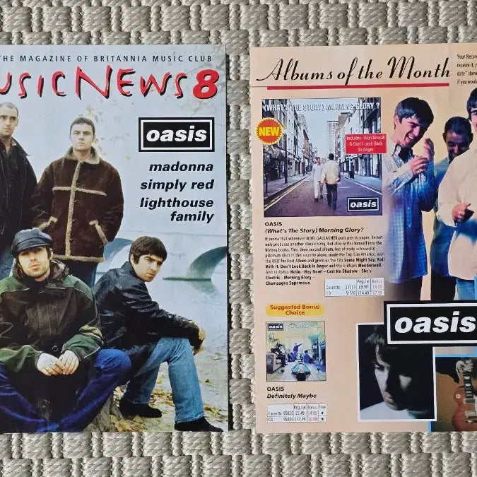 [BUNJANG] Oasis Britannia Music PROMO Poster Scrap / 포스터 oasis 오아시스Britannia Music PROMO 스크랩