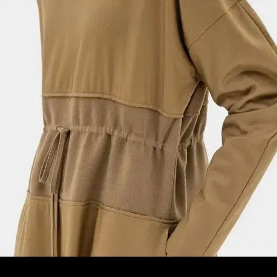 [BUNJANG] System Drawstring Long Dress (Beige) / 시스템 드로우스트링  원피스55(베이지)