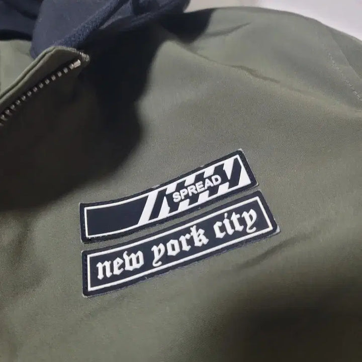 [BUNJANG] URBAN CREW Hooded Flight Bomber Jacket / URBAN CREW 후드 항공 점퍼 카키