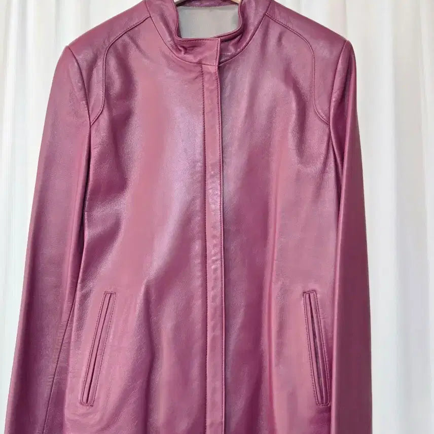 [BUNJANG] AffIrmo Magenta Lambskin Jacket / AffIrmo 마젠타 양가죽 여성 자켓