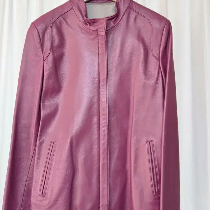 [BUNJANG] AffIrmo Magenta Lambskin Jacket / AffIrmo 마젠타 양가죽 여성 자켓